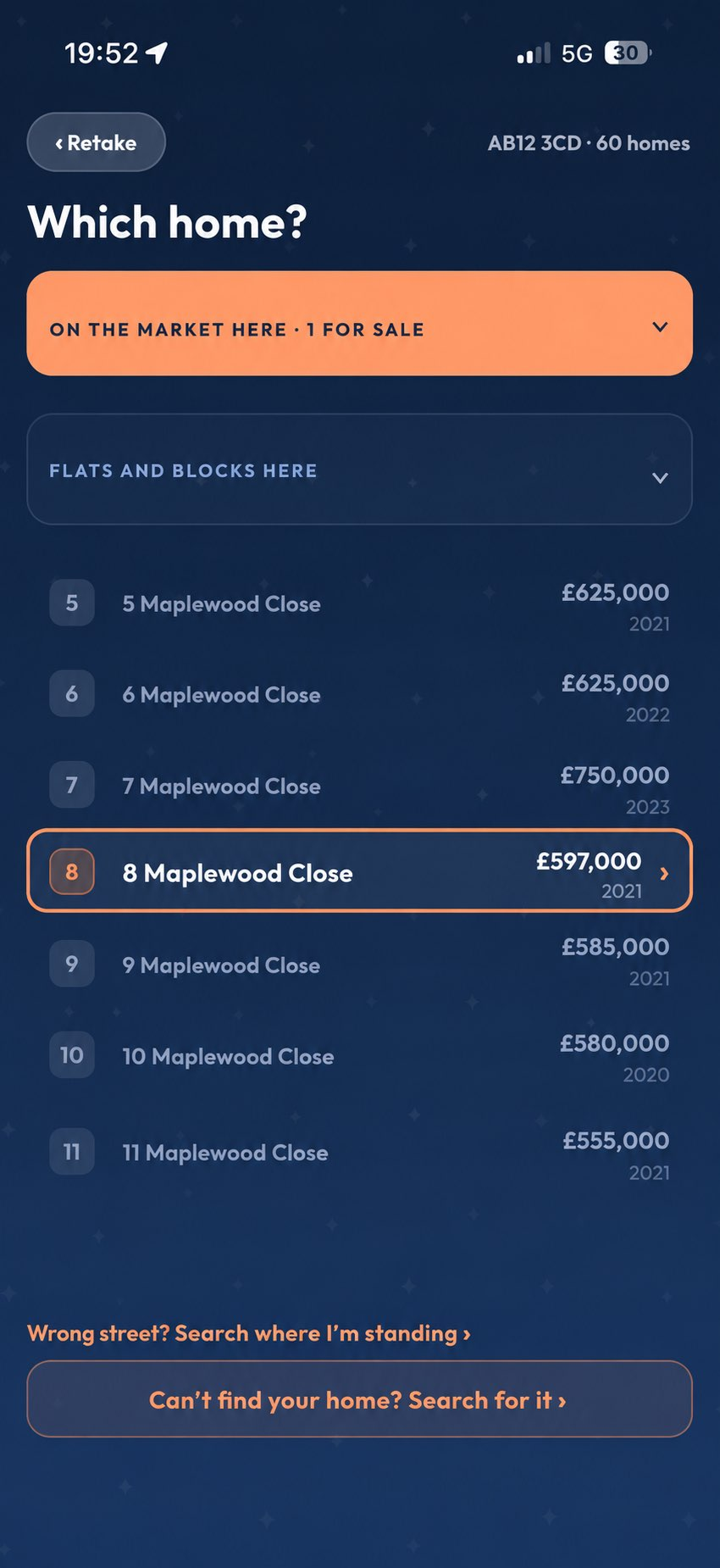Choosing the right home from the nearby matches